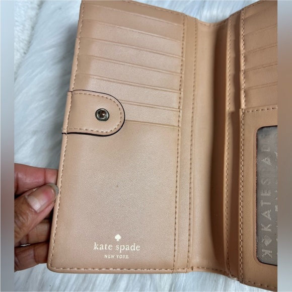 Kate Spade Navy and White Striped Wallet - Picture 5 of 9